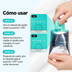Sérum capilar PDRN Reedle Shot con peine masajeador.