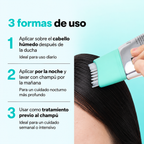 Sérum capilar PDRN Reedle Shot con peine masajeador.
