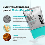 Sérum capilar PDRN Reedle Shot con peine masajeador.