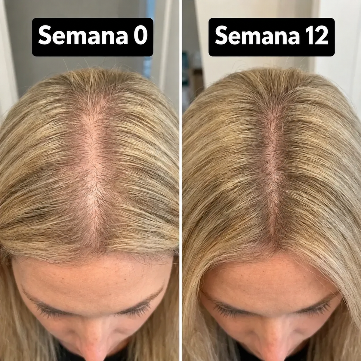 Sérum capilar PDRN Reedle Shot con peine masajeador.
