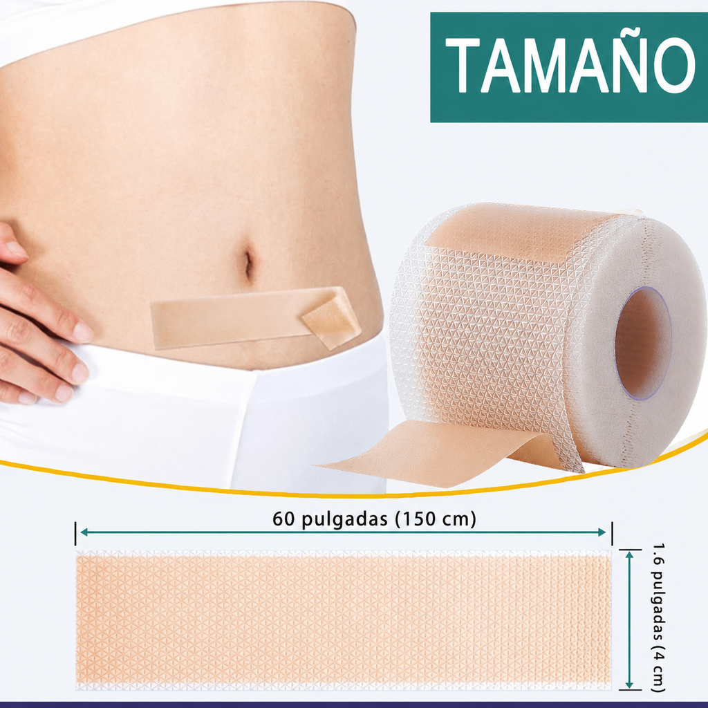 Cinta de silicon para arrugas cicatrices y manchas