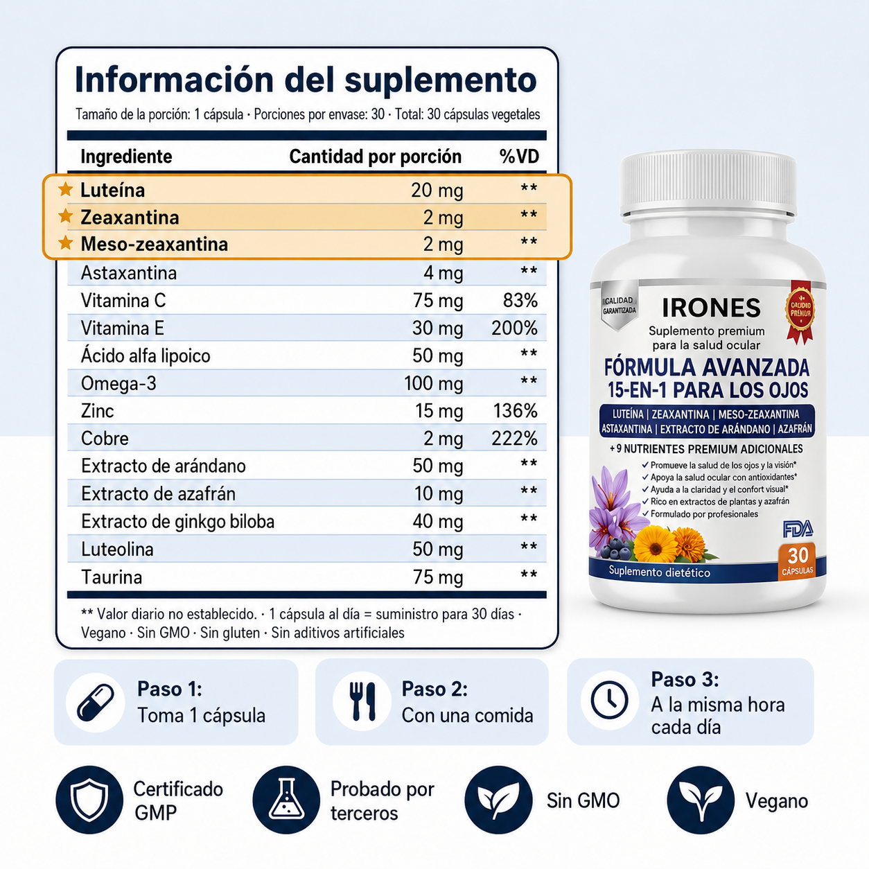 Suplemento Avanzado para la Vista 15 en 1